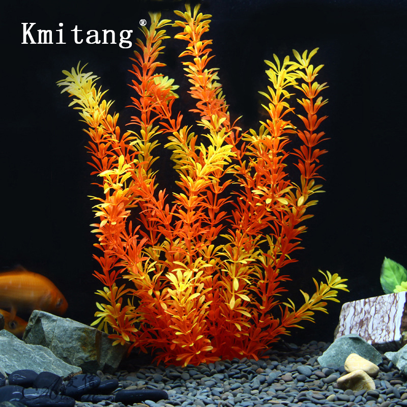 Aquarium Fish Saltwater - 100 cm Duże Sztuczne Rośliny Tropikalne,