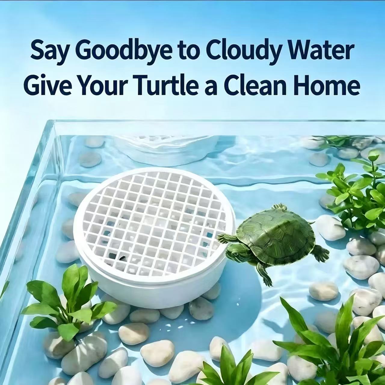 Aquarium Fish Waste Collector - Odkurzacz do odchodów żółwi, odłączany łapacz