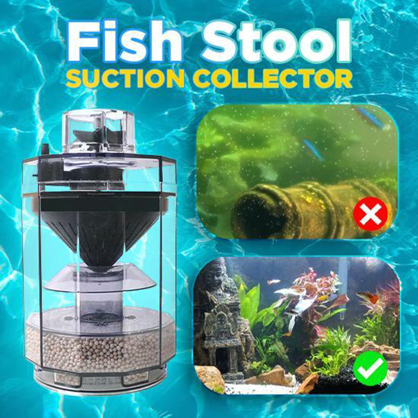 Aquarium Fish Waste Collector - Przezroczysty pojemnik na odpady akwariowe do