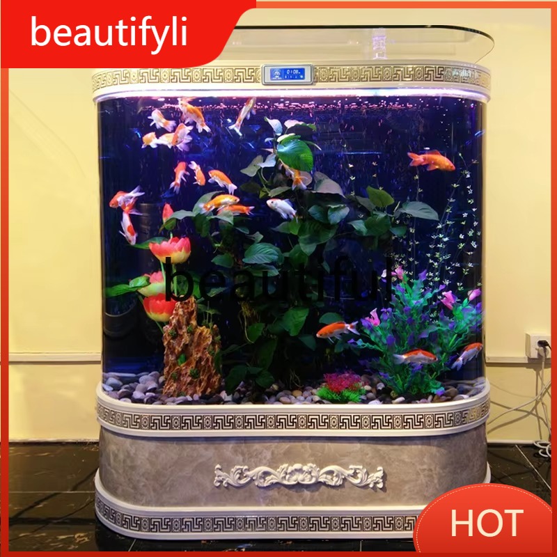 Live Fish Aquarium - A139 Akwarium do salonu, średnie i
