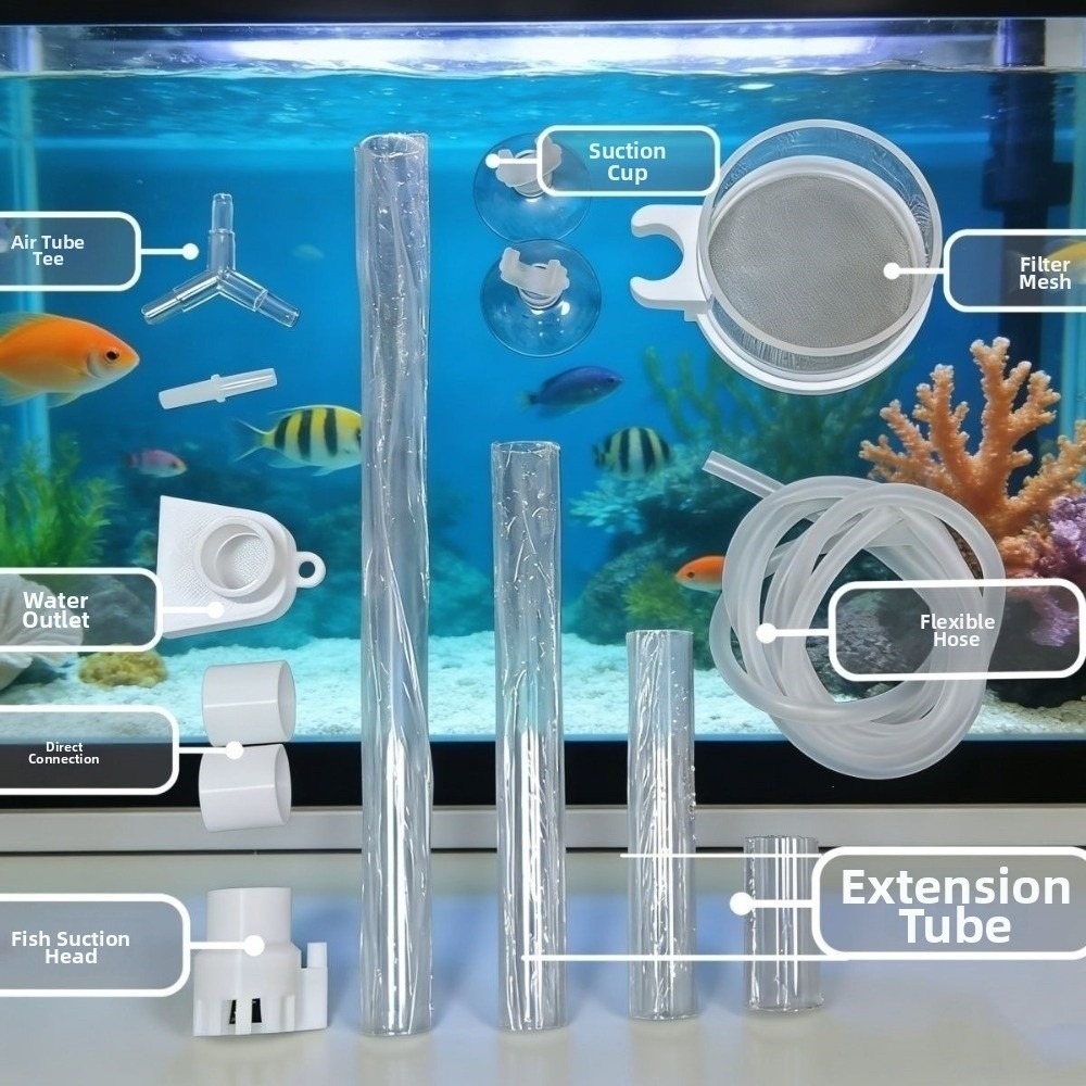 Aquarium Fish Waste Collector - Odłączany system do zbierania zanieczyszczeń z
