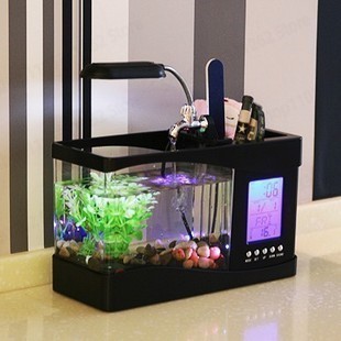 Mini Akwarium Kreatywne Biurko – Aquarium Fish Logo recenzja i cena
