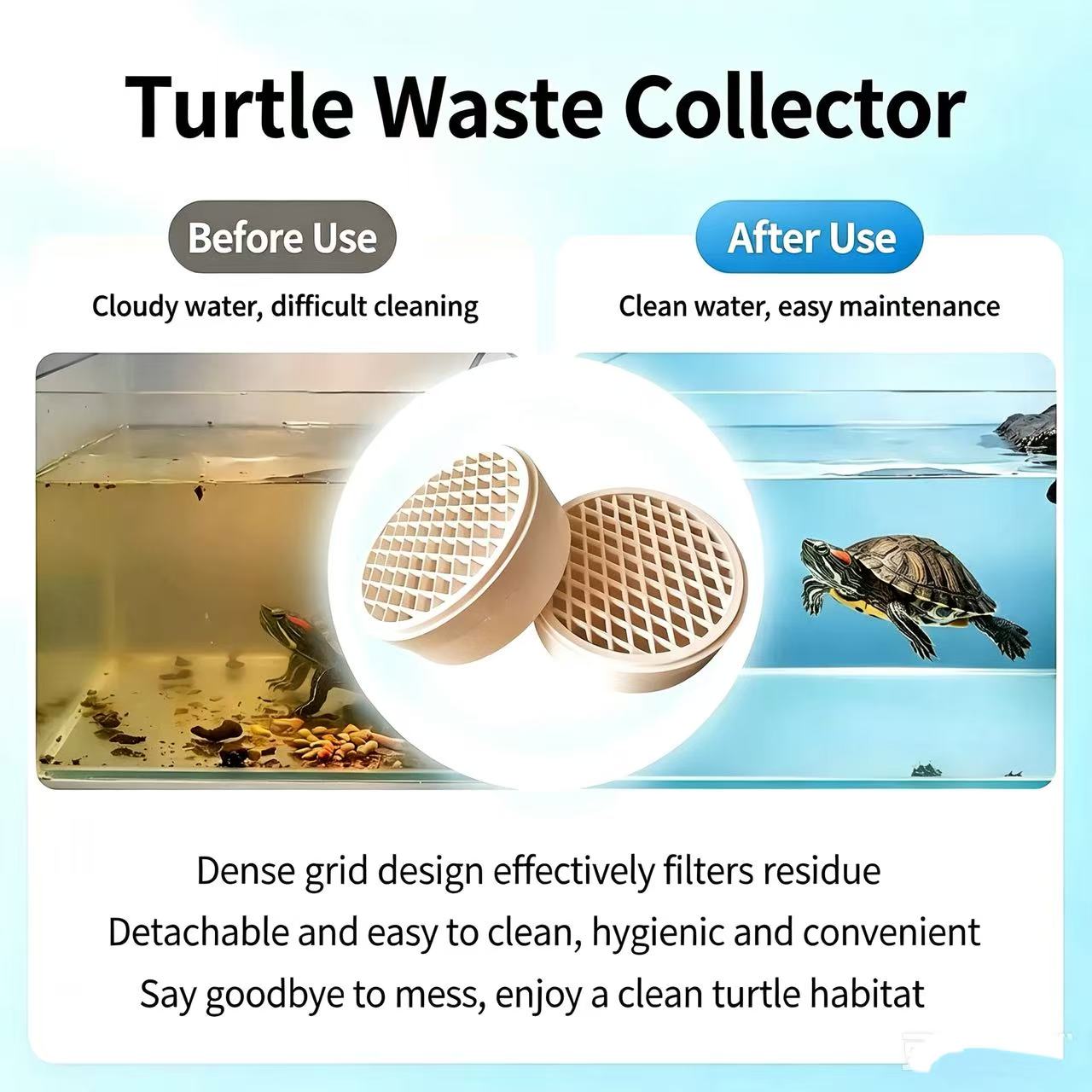 Odkurzacz do odchodów żółwi, o – Aquarium Fish Waste Collector recenzja i cena