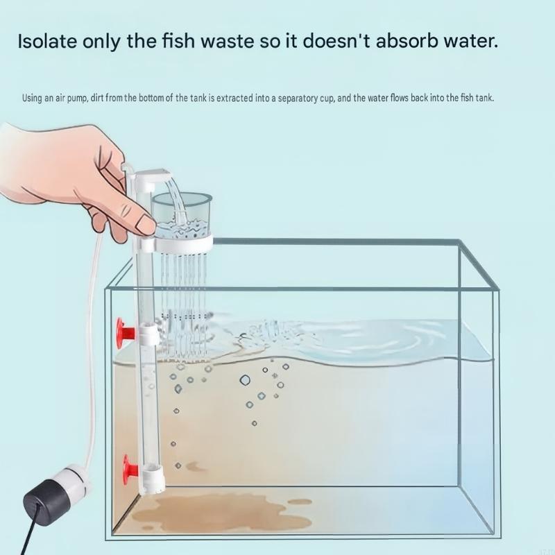Podnośniki powietrzne Akwaria  – Aquarium Fish Waste Collector recenzja i cena
